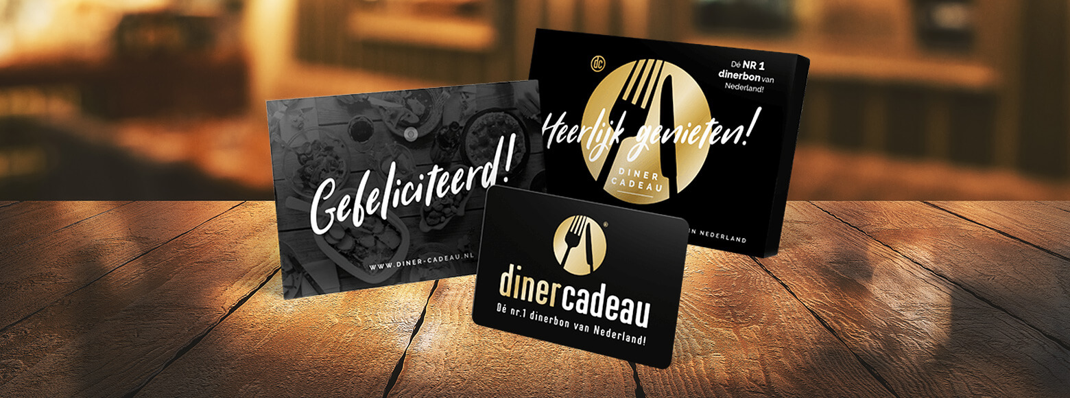 Donder credit pen De Dinerbon van Diner Cadeau | Giftcards.nl