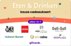 Alles-in-1 Keuze Cadeaukaart voor Eten & Drinken
