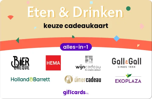 Alles-in-1 Keuze Cadeaukaart voor Eten & Drinken