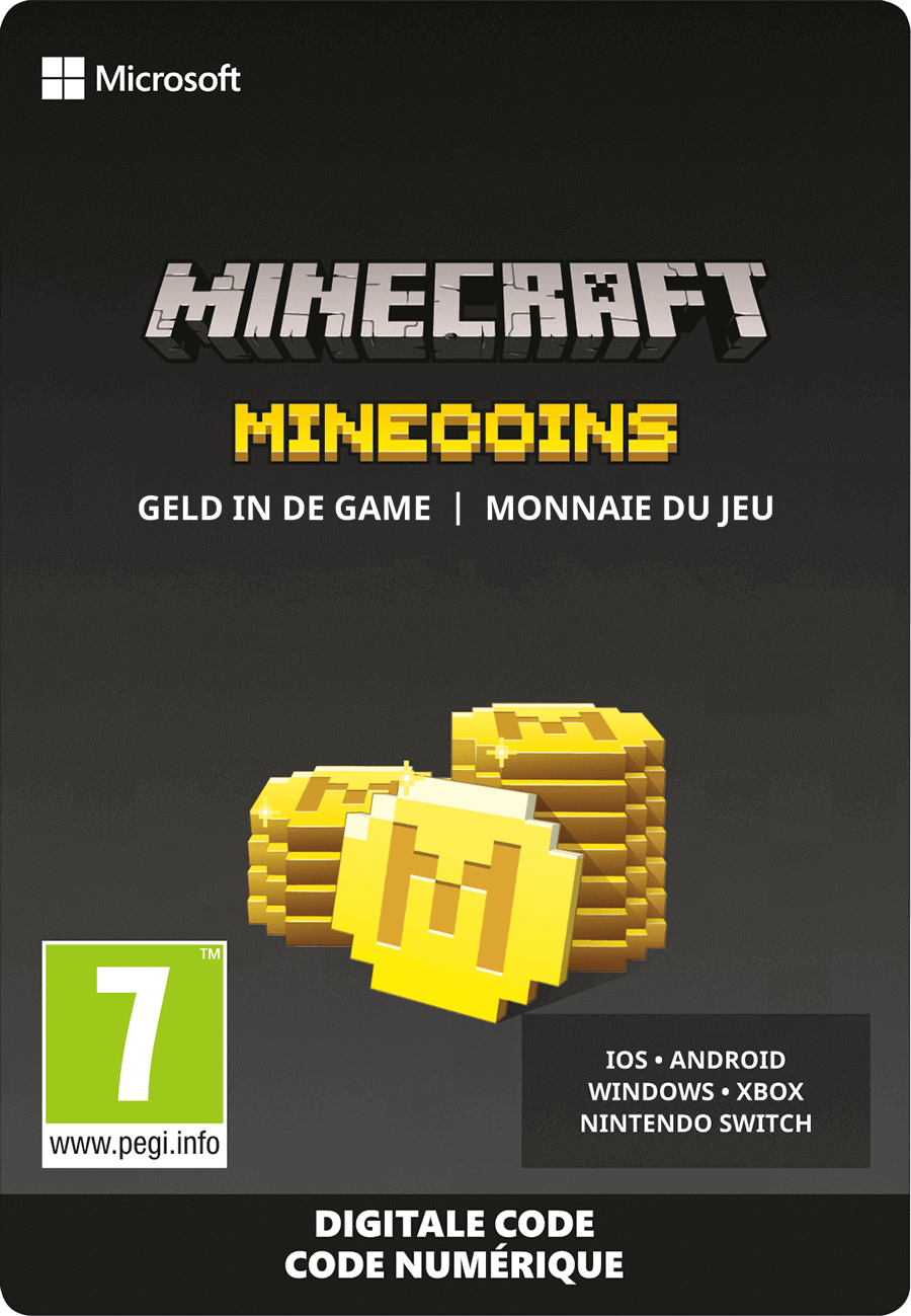 Minecraft Minecoins bestellen | giftcards.nl