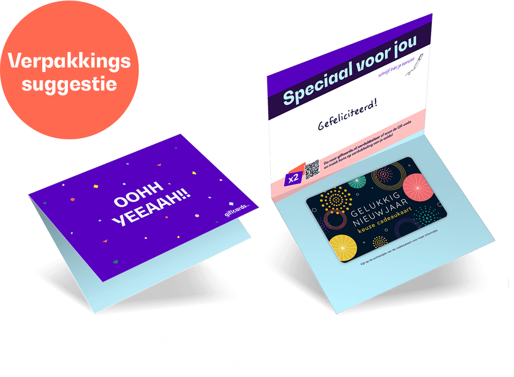 Envelop Nieuwjaar Keuze Cadeaukaart