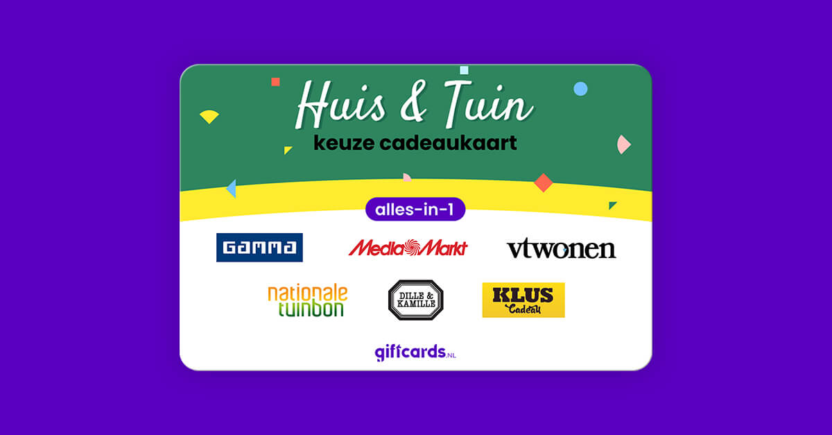 Alles-in-1 Keuze Cadeaukaart voor Huis & Tuin - Giftcards.nl