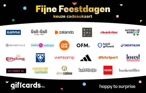 Giftcards.nl Keuze Cadeaukaart - Fijne Feestdagen