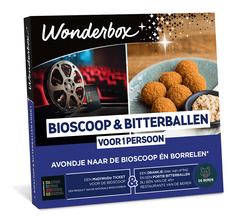 Wonderbox – Bioscoop & Bitterballen (voor 1 persoon)