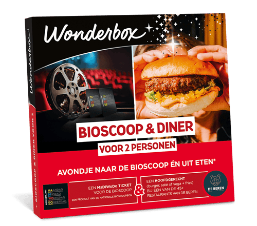 Wonderbox - Bioscoop & Diner (voor 2 personen)
